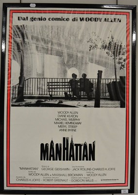 Lot 164 - Manhattan (Woody Allen) film Poster Italian version 28x40"; framed