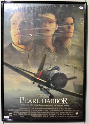 Lot 165 - Pearl Harbour Film Poster 27x40"; framed