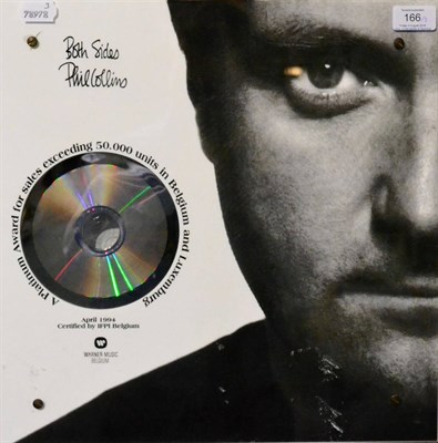 Lot 166 - Phil Collins A Platinum Award For Exceeding 50,000 Units Of Both Sides CD April 1994, certified...