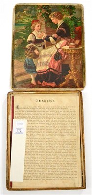 Lot 172 - 19th Century Germany Six Jigsaws In Set Box each with colour illustrated sheet (some damage) in...