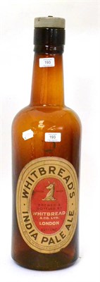 Lot 193 - Whitbread India Pale Ale Large Advertising Bottle with brown glass and paper label 23";, 59cm high