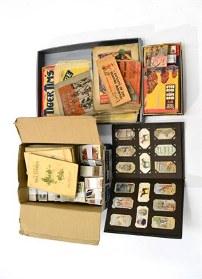 Lot 195 - Various Comics And Cigarette Cards including Danger trails Picture Albums No.1 & No.2, various...