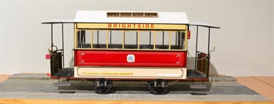 Lot 196 - Scratch Built Model Of Sheffield Corporation Tramway Horse Drawn Tram 'Brightside' finished in...