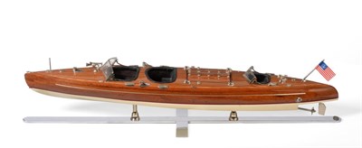 Lot 198 - Authentic Models (AM) An Excellent Model Of A Typhoon Speedboat the prototype was built in 1929 for