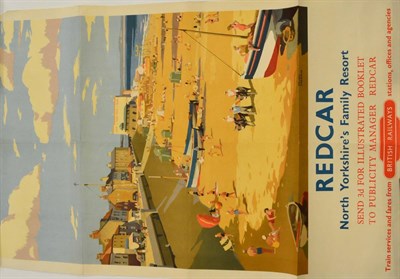 Lot 217 - BR(NE) Poster Redcar - Frank Sherwin DR North Yorkshires Family Resort (G-E, a few small tears,...