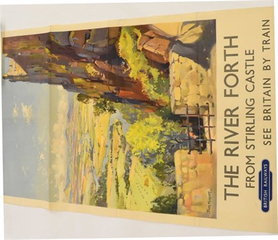 Lot 220 - BR(SR) Poster The River Forth - Jack Merriott DR From Stirling Castle (G-E, folded)