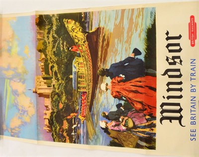 Lot 222 - BR(WR) Poster Windsor - G Nicols DR See Britain by train (G-E, folded)