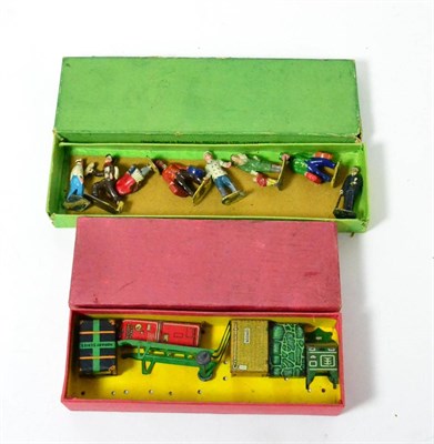 Lot 277 - Hornby No.3 Railway Accessories Platform Furniture in red box dated 1940 (G-E box G) Dinky Toys...