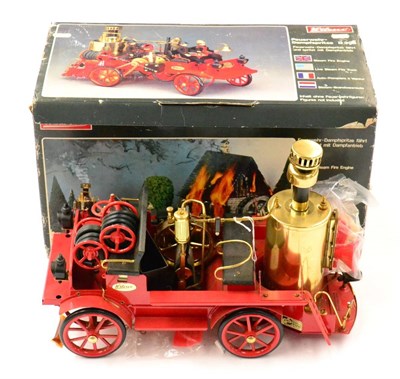 Lot 307 - Wilesco D305 Live Steam Fire Engine (E-G, appears not to have been fired, box G-F, with...