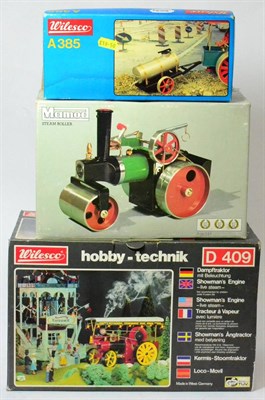 Lot 308 - Wilesco D409 Live Steam Showmans Engine (E, appears never to have been fired, box G, with...