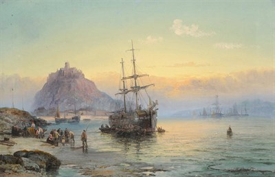 Lot 925 - William A Thornley (fl.1859-1898) "St Michael's Mount, Cornwall" Signed and inscribed verso, oil on