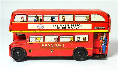 Lot 326 - Wells C/w Trolley Bus Buy British (F, significant loss to right side) Mettoy friction...