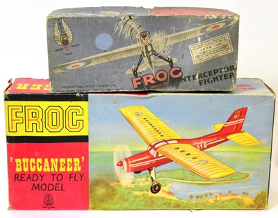 Lot 329 - Frog Interceptor Fighter camouflage RAF, registration K8672 (G-F box F) and Buccaneer (E box G) (2)