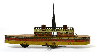 Lot 331 - Kellerman An Early C/w Liner with colourful lithographed hull and super structure, twin funnels and