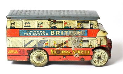 Lot 342 - Wells C/w Double Deck Half Cab Bus 'Thanks For Buying British' 7";, 18cm (F)