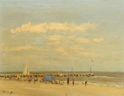 Lot 929 - Hugh Boycott-Brown R.S.M.A. (1909-1990) "Beach Scene, Walberswick" Signed with the artist's...