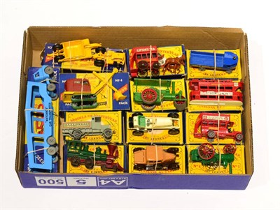 Lot 394 - Matchbox Models Of Yesteryear Y1 Allchin traction engine Y2 B-type bus, Y3 E-class tram (decals...