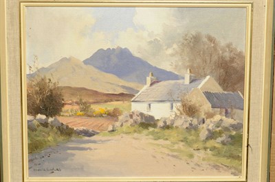 Lot 934 - Maurice Canning Wilks (1910-1984)  "Mourne Farmstead above Annalong, Co. Down with Slieve...