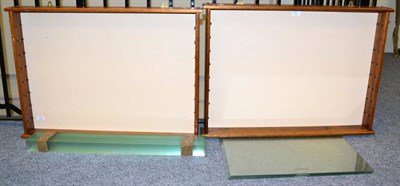 Lot 403 - Collectors Display Cabinets each 32x24"; with eight glass shelves (2)