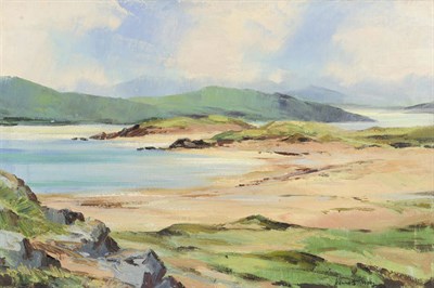 Lot 935 - Kenneth Webb (b.1927) Irish  "Mulroy Bay, from Melmore Donegal" Signed, inscribed verso,...