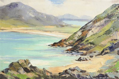 Lot 936 - Kenneth Webb (b.1927) Irish  "Tran Na Rossan, Co. Donegal" Signed, inscribed verso, oil on...