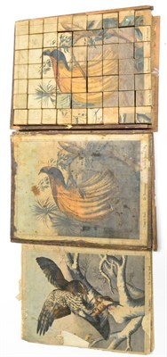 Lot 424 - Victorian Block Set The Bird Of Paradise 7x9 blocks 12x15";, 30x45cm in original box with six...