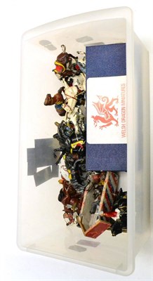 Lot 437 - Various Lead Figures including Welsh Dragon Miniature 48th Dunbar Regiment set (boxed) Cowboys...