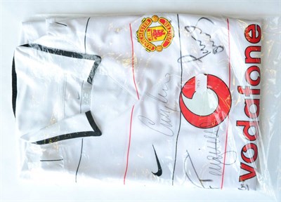 Lot 57B - Signed Football Shirt Manchester United, white with Certificate of Authenticity