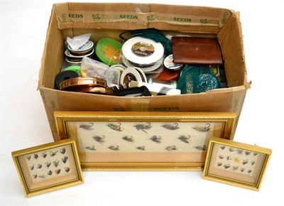 Lot 55 - A Collection of Fly Tins, Boxes and Flies, comprising a quantity of Silmalloy tins including Hardy