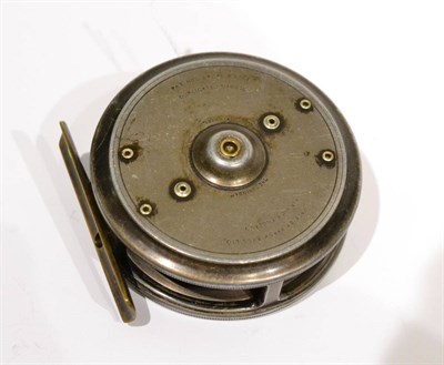 Lot 65 - A Hardy 3 1/8inch Alloy 'Uniqua' Duplicated Mk.II Fly Reel, with ivorine handle, horseshoe drum...