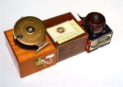 Lot 73 - A J. W.Young 4inch Alloy 'Purist II' Centrepin Reel, number 2031, in wooden presentation box,...