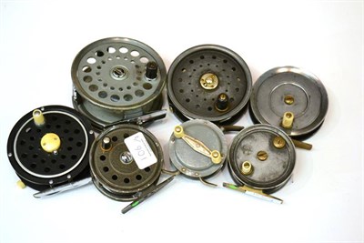 Lot 106 - Seven Mixed Reels, including a 3 3/4inch fly reel by Graham & Son, Cockermouth, an Agila Mk.I,...