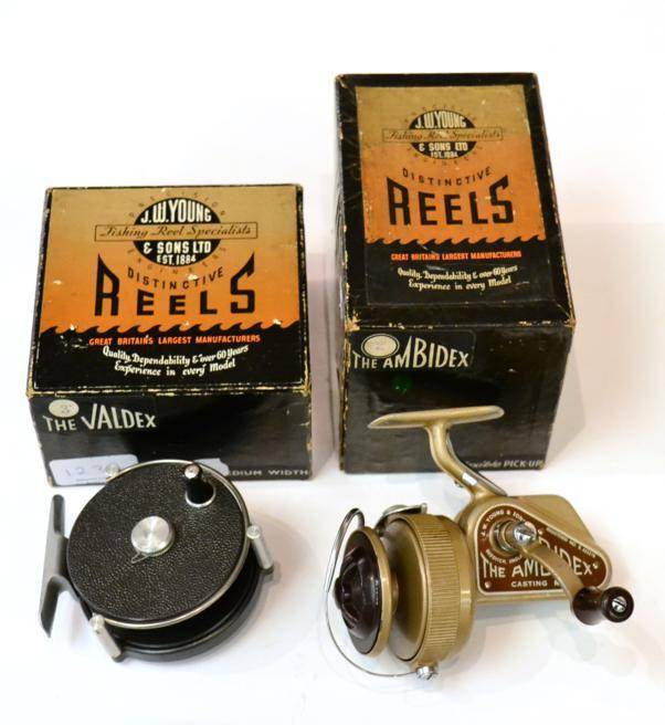 Lot 123 - Two Boxed J.W.Young Reels - The Valdex 3inch