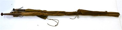 Lot 129 - Two Split Cane Fishing Rods - Allcocks 2pce 'Light Caster' and an unnamed 3pce rod