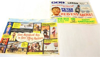 Lot 146 - Cinema Quad Advertising Posters Those Magnificent Men In Their Flying Machines (folded but...