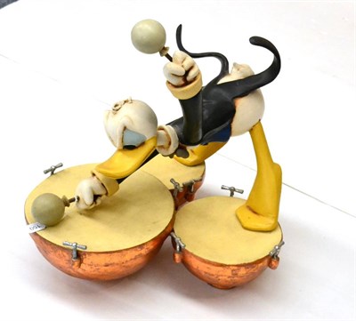 Lot 150 - Donald Duck 'The Symphony', with three timpani 22";, 56cm high