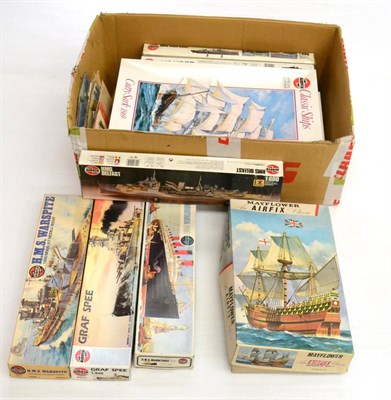 Lot 190 - Airfix Ship Kits Mayflower (Classic), Cutty Sark and HMS Victory (both Special Editions) Golden...