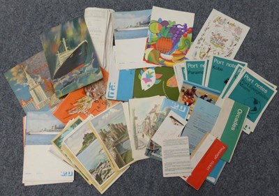 Lot 199 - P&O Shipping Related Items including Arcadia, Orcades and Orsove menus, entertainment...