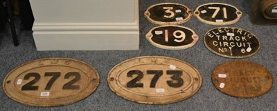 Lot 208 - LMS Two Bridge Plates 272 And 273 together with three other bridge plates 3,19, 71 and two Electric