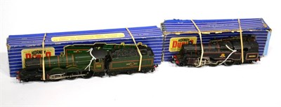 Lot 220 - Hornby Dublo 3-Rail Locomotives EDLT20 Bristol Castle BR 7023 (G box G-F) EDL18 2-6-4T BR 80054...