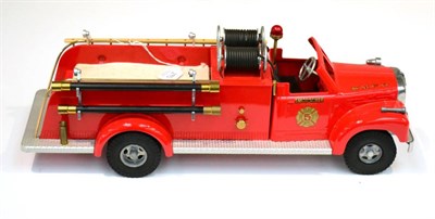 Lot 293 - Smith Miller B-Mack Fire Pumper in Smith Miller Fire Department livery with wooden ladder, twin...