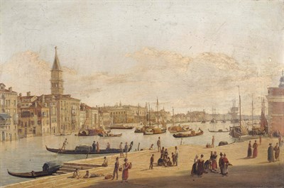 Lot 969 - Frans Vervloet (1795-1872) Belgian "Prise De la Salute, Venise" Signed and dated 1836,...