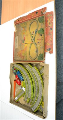 Lot 302 - Einfalt (?) Made In Germany Piccadilly Track Set with two c/w Tatra cars, figure of eight track and