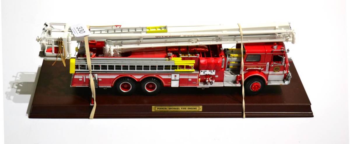 Lot 330 - Franklin Mint Pierce Snorkel Fire Engine 16";, 41cm (E, with original packaging)