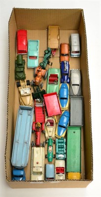 Lot 361 - Dinky Various Unboxed Models including two Rover 75's blue/cream, Leyland wagon, Pullmore car...