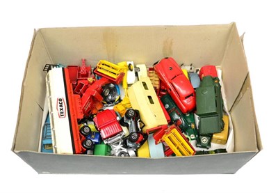 Lot 372 - Matchbox And Others a collection of assorted unboxed models including Brooke Bond van, Double...