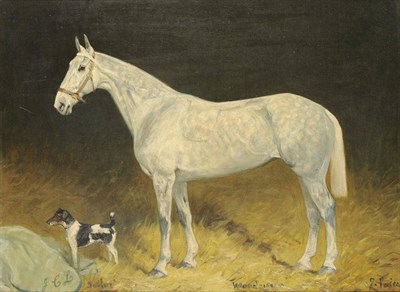 Lot 977 - George Paice (1854-1925) The Hunter 'Woodpigeon' with the Fox Terrier 'Sailor' Signed,...