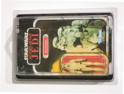 Lot 386 - Kenner Star Wars Return Of The Jedi Stormtrooper with 77 figure card back (E)