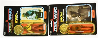 Lot 387 - Kenner Star Wars Special Collectors Coin EV-9D9 and Barada (both E-G) (2)