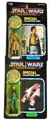 Lot 390 - Kenner Star Wars Special Collectors Coin Lando Calrissian (General Pilot) and A-wing pilot...